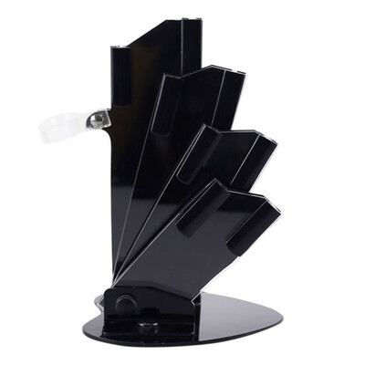 

Household Unique Knife Holder Fan-shape Knife Holder Acrylic Knife Holder Kitchen Supplies