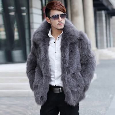 

Winter Mens Faux Fur Coat