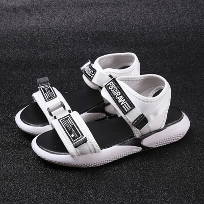 

Sandals summer 2019 new fairy wind Joker super fire flat ins net red thick Roman womens shoes student tide