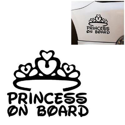 

Princess on Board Car Body Styling Sticker Removable Waterproof