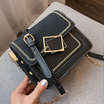 

Bei Bao Bao Xiao Bao Nu 2019 summer Korean version of small fresh oblique satchel texture with one - shoulder small square bag