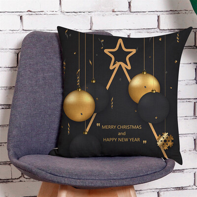 

Siaonvr Home Decor Cushion Cover Merry Christmas Pillowcase Sofa Throw Pillow Covers