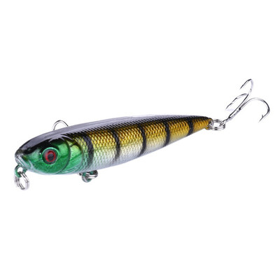 

8cm85g 3D Artificial Pencil Bait Reusable Topwater Floating Lure Fishing Accessories