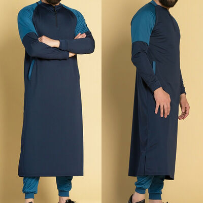 

Mens Thawb Middle East Muslim Arab Robe Islamic Dress Kaftan Dubai Maxi Thobe