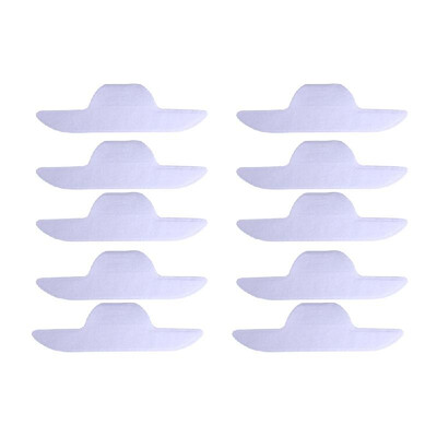 

Collar Sweat Pads Boat Shape Collar Grime Collar Protector Disposable Self- adhesive Neck Liner Pads 100Pcs