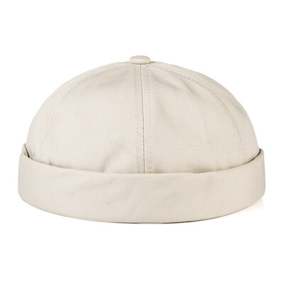 

Men Women Cotton Street Casual Docker Sailor Biker Hat Loop Beanie Brimless Cap Gift