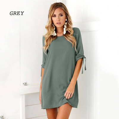 

Womens Plus Size Long T-shirt Ladies Casual Party Mini Dress Blouse Tops