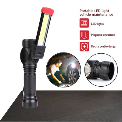 

〖Follure〗Portable COB LED Rechargeable Work Light Magnet Flashlight Torch Lamp Light