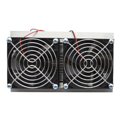 

Thermoelectric Peltier Refrigeration Cooling System Kit Semiconductor Cooler Large Radiator Cold Conduction Module Double Fans