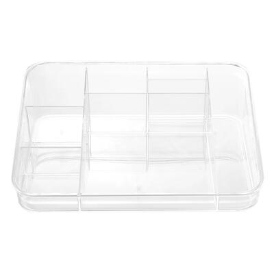 

Clear Acrylic Cosmetics Storage Box Makeup Brush Lipstick Jewelry Organizer