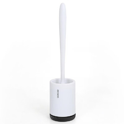 

Ecoco Toilet Brush&Holder Set TPR Soft Bristles Toilet Brush Cleaner Bathroom Deep Cleaning Toilet Bowl Brush