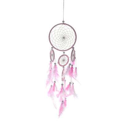 

DIY Feathers Handmade Dreamcatcher Craft Dream Catcher Net Wedding Decor