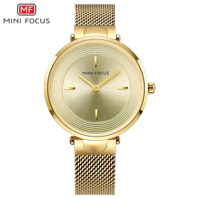

MINI FOCUS Fox watch womens watch simple fashion steel mesh with watch