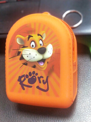 

AT MOUSE color cartoon pattern silicone coin purse zipper wallet ladies jewelry headset storage bag 11914