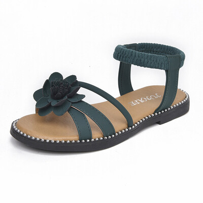 

New Summer Kids Sandals Cute Flower Design Sandal Girl Open Toe Princess Shoes