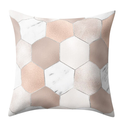 

〖Follure〗Geometric Marble Texture Throw Pillow Case Cushion Cover Sofa Home Decor