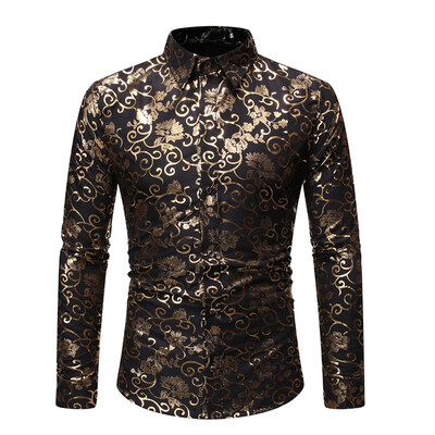 

Tailored Mens Casual Button Turn-Down Collar Slim Fit Long Sleeve Top Shirt Blouse