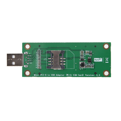 

Mini PCI-E Wireless to USB Adapter Card With SIM Card Slot Test WWAN Module