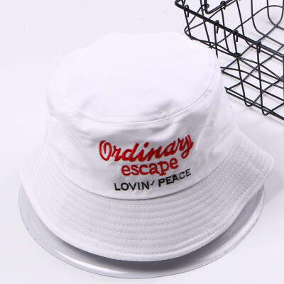 

Hat girl spring&summer fashion letter shade hat solid color student fisherman hat tide personality leisure 100 basin cap