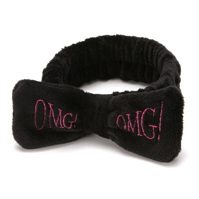 

Letter "OMG" Coral Fleece Soft Bow Headbands For Women Girls Cute Hair Holder Hairbands Hair Bands Headwear Hair Accessories