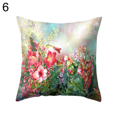 

Fresh Flower Throw Pillow Case Cushion Cover Sofa Bed Car Cafe Office Decoration
