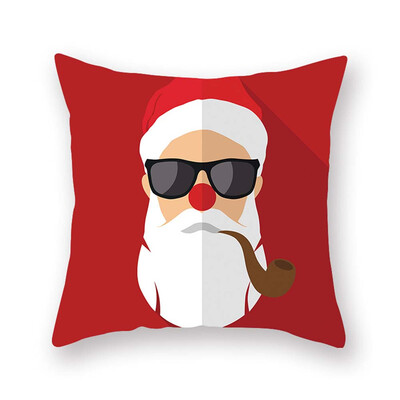 

18 X 18 Inch New Christmas Decoration Pillowcase Santa Claus Pillow Case Bedroom Decoration Cushion Cover Without Inner