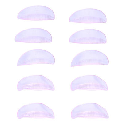 

5 Pairs Silicone Eyelash Perming Curler Curling Fake Eye Lashes Shield Pad