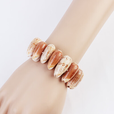 

Natural Shell Hand-Knitted Knotted Bracelet Shell Bracelet Girl Decorations