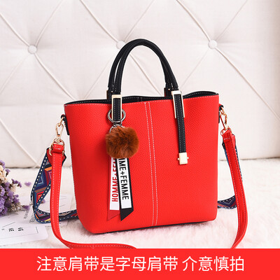 

Handbag womens Korean version of a large capacity tote bag texture single shoulder broadband oblique mother bag