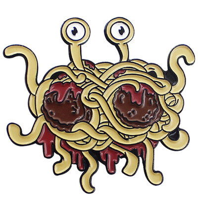 

Brooch Fashion Flying Spaghetti Monster Enamel Pin Funny Badge Alloy Brooch