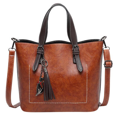 

Women Retro Oil Wax Leather Shoulder Handbags Big Capacity Messenger Totes