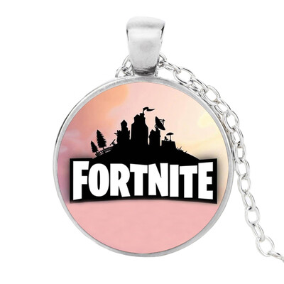 

FOR-TNITE Alloy Gemstone Necklace Pendant Fans Favorite Gamer Gifts for Boys Girls Adults