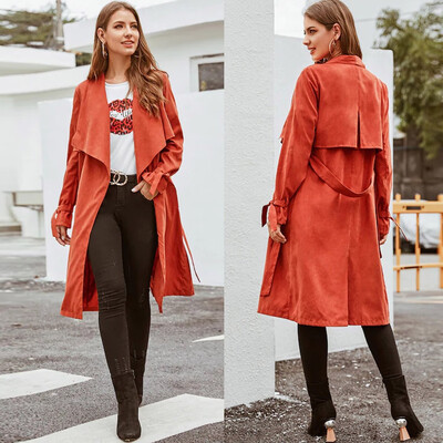 

〖Follure〗Fashion Women Casual Autumn Solid Tops Long Sleeve Slim Bandage Overcoat Coat