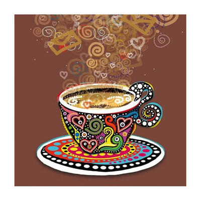 

5D DIY Full Drill Diamond Painting Love Coffee Cross Stitch Embroidery Kits