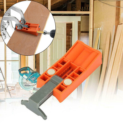 

〖Follure〗Woodworking Tool Oblique Hole Locator Furniture Punching Wood Drilling 95mm