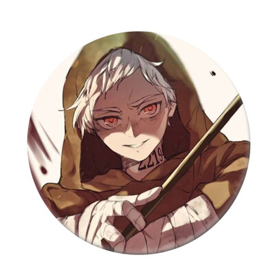 

CAR-TOBBY Anime The Promised Neverland Badge Yakusoku No Neverland Badge Bag Tie Badge Brooch Pin Pendant Accessories Cosplay