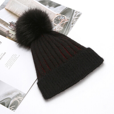 

Tailored Fashion Womens Winter Collar Plus Wild Thick knit Warm Hat