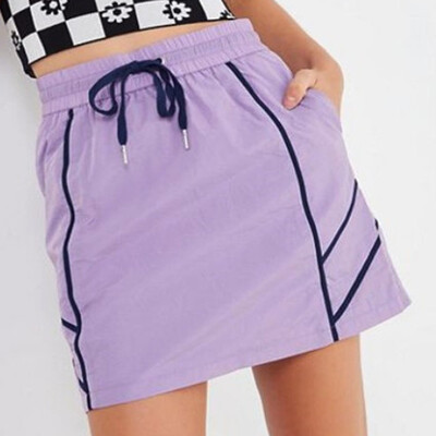 

Roseonmyhand Fashion Women Sexy Casual Easy Pacthwork Spliced Sportswear Skirt