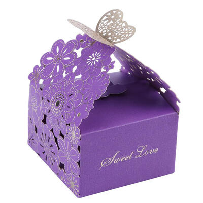 

10pcsSet Creative Hollow Laser Flower Candy Box Wedding Gift Wrapping Case