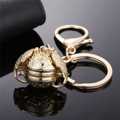 

Fashion Silver Expanding Photo Locket Photo Box Key chain Luck Angel Wings Image Cage For Gift Pendant Key chain Lover Gifts