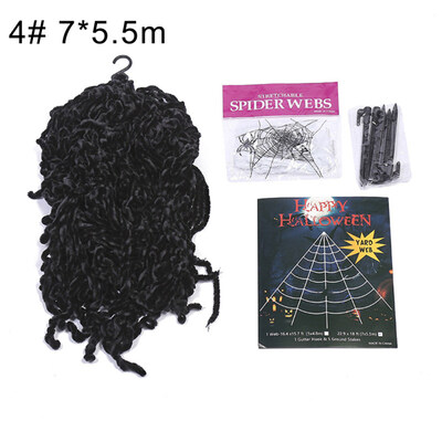 

Stretchable Scary Spider Web Cobweb Outdoor Decoration Halloween Prank Props