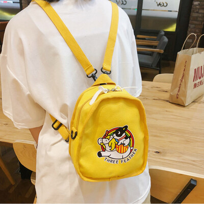 

Canvas bag woman single shoulder ins oblique satchel student Japanese graffiti regume department ins wind shoulder bag bag