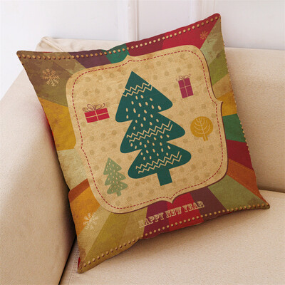 

Tailored New Christmas Cotton Linen Pillow Case Sofa Cushion Cover Home Decor