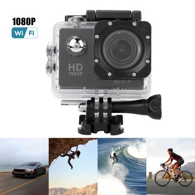 

Greensen Outdoors HD WiFi 1080P 20 Inch Display Photography Waterproof Sports Action Camera Kit