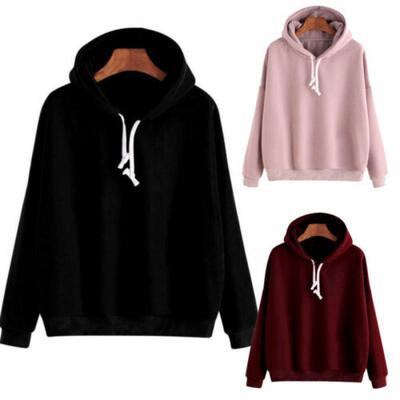 

Men Women Sweatshirt Hoodie Pullover Hoody Hip-hop Plain Design Jumper Casual US