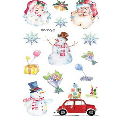 

〖Follure〗Christmas Party Fashion Tattoo Sticker Pattern Bronzing Stickers