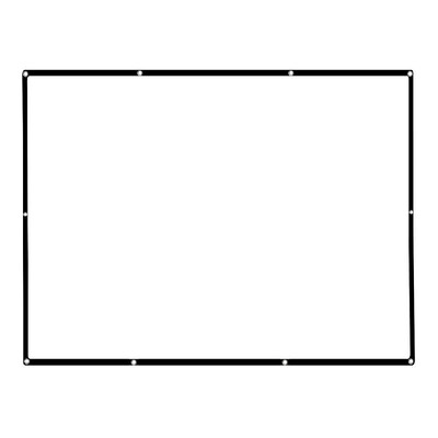 

84 Portable Projector Screen HD 43 White 84 Inch Diagonal Projection Screen Foldable Home Theater for Wall Projection Indoors O