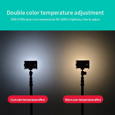 

Andoer Portable LED Video Light Panel Camera Fill Light Built-in 2800mAh Battery with OLED Screen 14 Inch Screw Hole 3500K-5700K