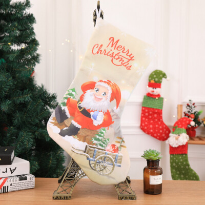 

Toponeto Merry Christmas Plush Tree Hanging Gift Candy Large Socks Decoration