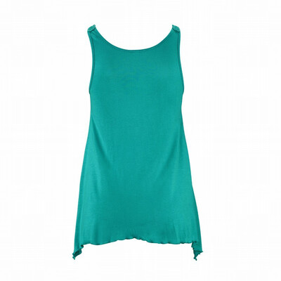 

Slim vest top womens round neck sleeveless lace stitching T-shirt